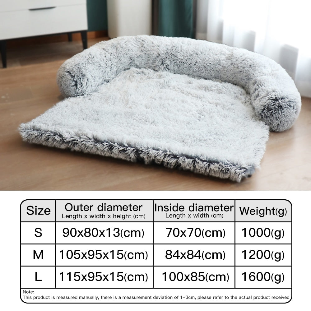 Super Large Dog Bed Pet Sofa Mat Cat Mats Blanket Long Plush Dogs Kennel Winter Warm Sleepping Pets Nest Cushion Dog Sipplies