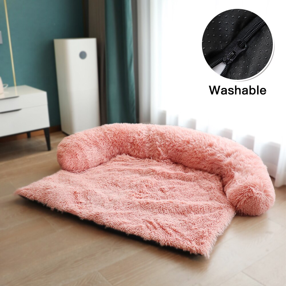 Super Large Dog Bed Pet Sofa Mat Cat Mats Blanket Long Plush Dogs Kennel Winter Warm Sleepping Pets Nest Cushion Dog Sipplies