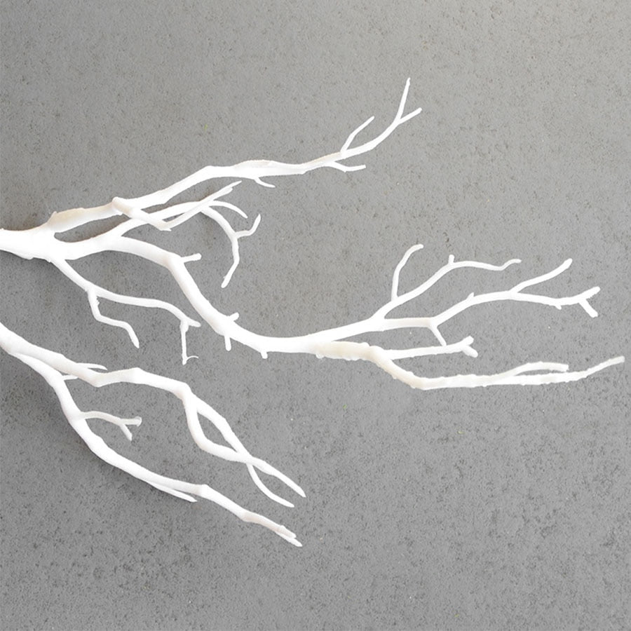 Artificial plastic branch darkness witch DIY antler headband accessories horns fake tree bifurcated white christmas decoration