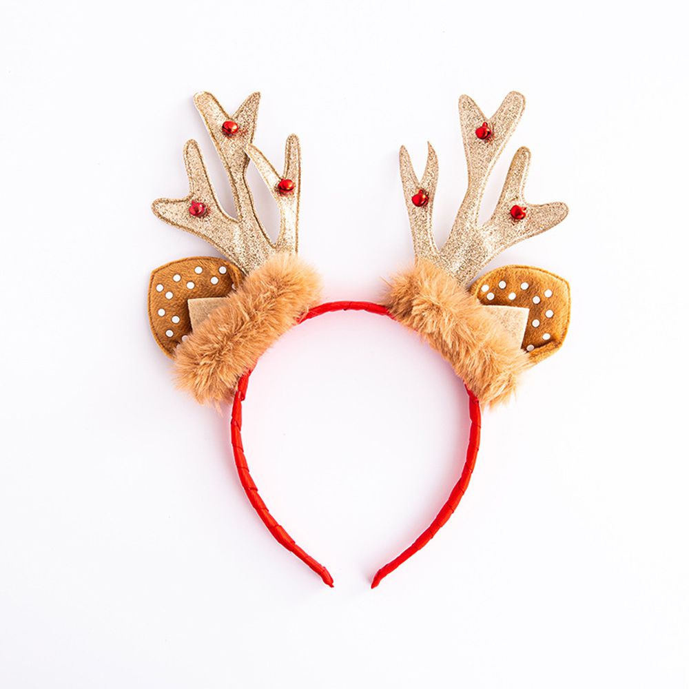 Cute Deer Antlers Branch Flower Twig Headband Creative Fancy Cosplay Headdress for Women Christmas Costume Hair Accessories