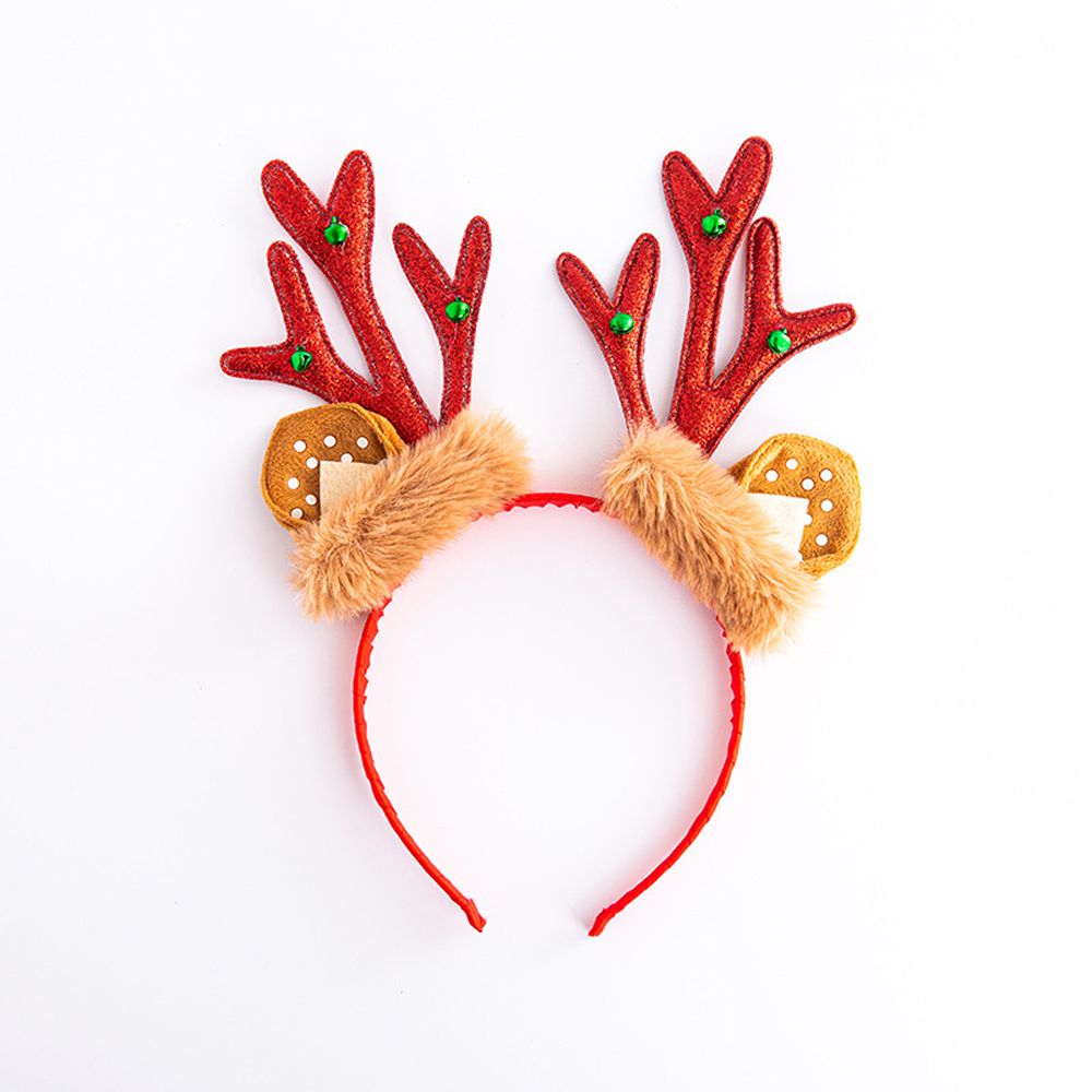 Cute Deer Antlers Branch Flower Twig Headband Creative Fancy Cosplay Headdress for Women Christmas Costume Hair Accessories