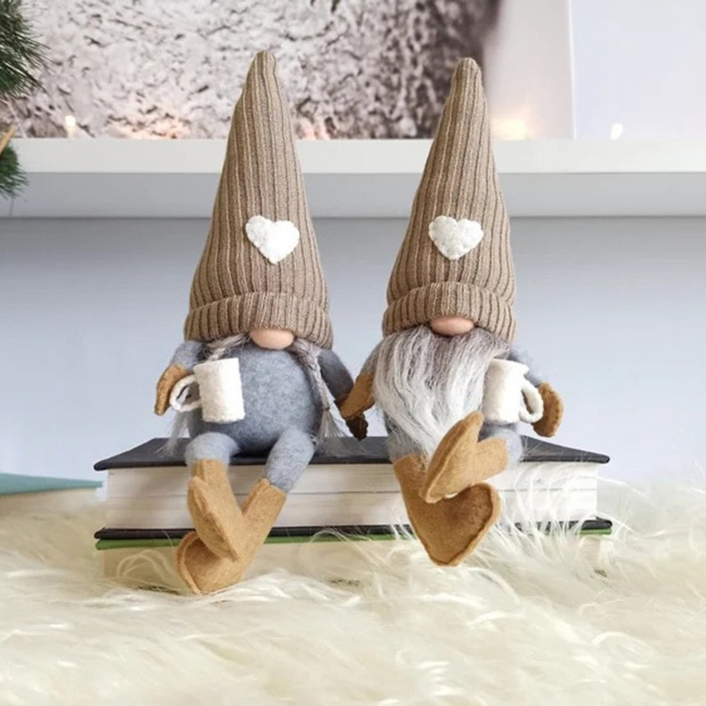 Coffee Gnome Dolls Coffee Gnomes Plush Coffee Bar Decoration for Farmhouse Kitchen Plush Doll Christams Decorations for Home